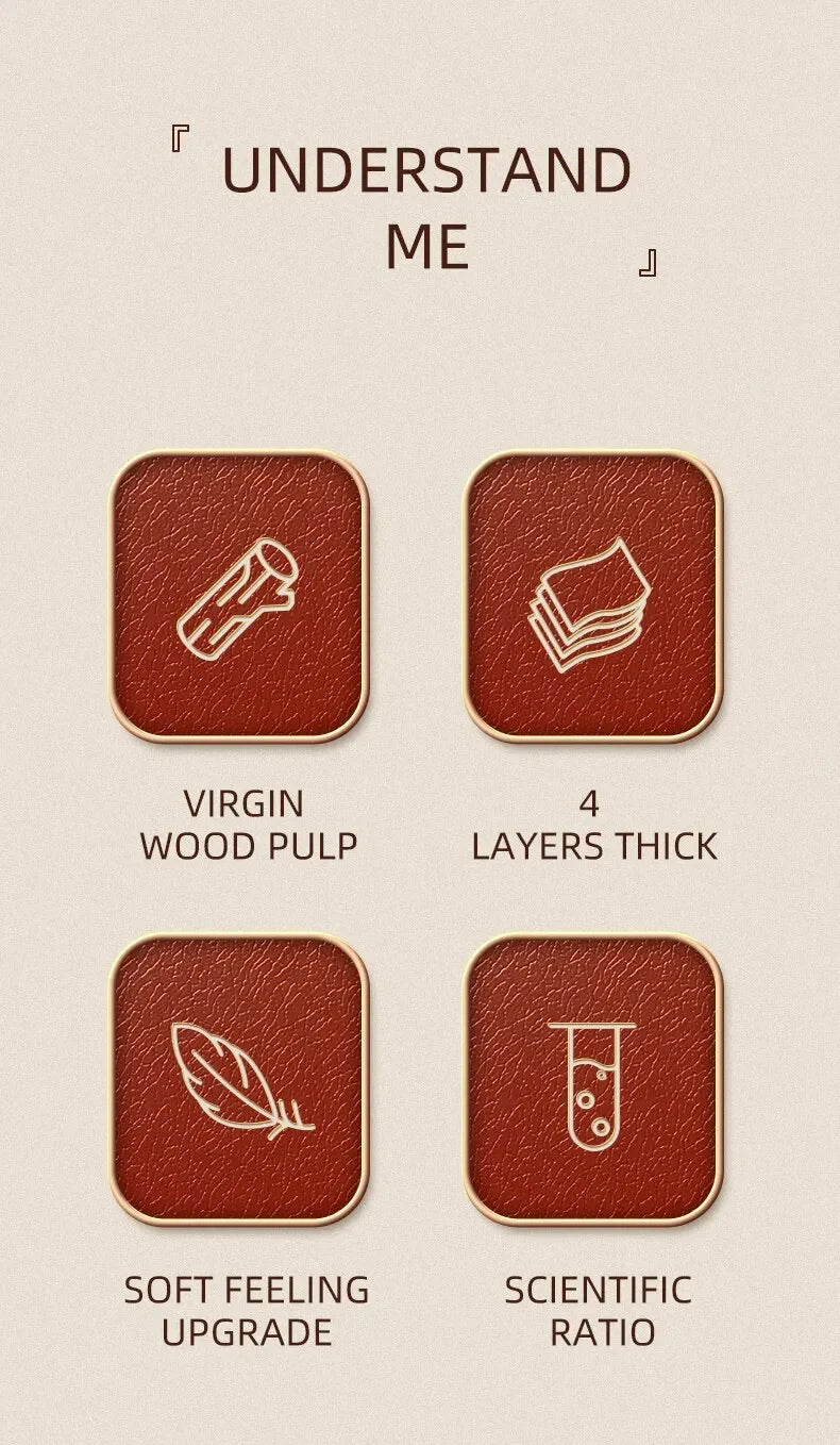 Zhihu Orange Air Cushion Tissue 4 Layer 90 Sheets 8 Bags