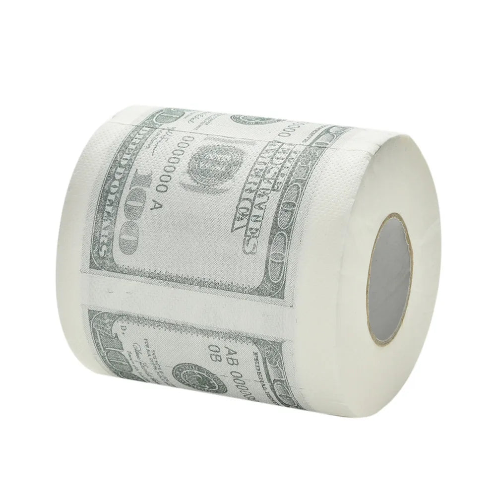 One Hundred Dollar Bill Toilet Paper Novelty Fun $100 TP Money Roll Gag Gift